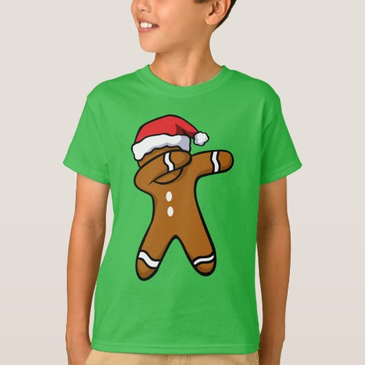 T-shirt Daber Pain d'épice Homme Cookie Noël Dab Danse (Devant)