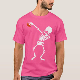 T-shirt Dabeton Skeleton Halloween Football Dab Dance