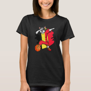 T-shirt Dabing French Bulldog Belgique Basketball Fan Jers
