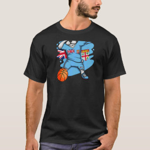 T-shirt Dabing French Bulldog Fiji Basketball Fan Jersey