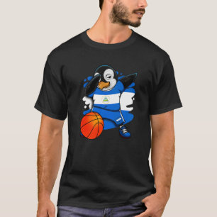 T-shirt Dabing Penguin Nicaragua Basketball Fans Jersey B