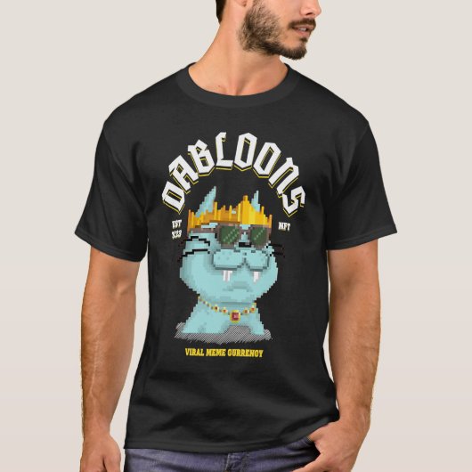T-shirt Dabloons NFT Viral Meme Devise (Devant)