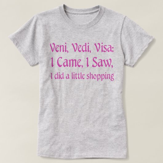 T-shirt d'achats (Design devant)