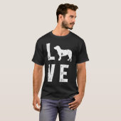 T-shirt Dachsbracke Love  1 (Devant entier)