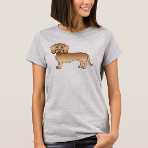 T-shirt Dachshund à poil dur blé Chien de dessin animé mig