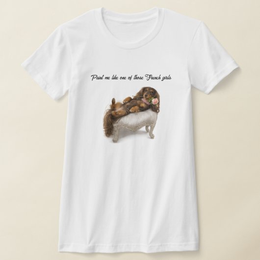 T-shirt Dachshund à poils longs (Poser)