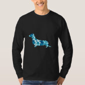 T-shirt Dachshund Aloha Hawaiian Chien (Devant)