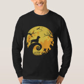 T-shirt Dachshund And Moon Halloween  For Dachshund Lovers (Devant)