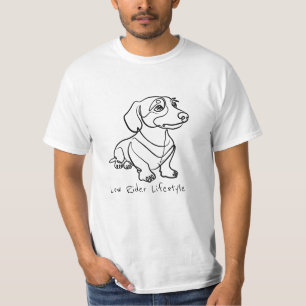 T-shirt Dachshund Art Linéaire - Style de Vie Low Rider