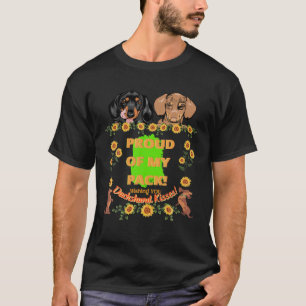 T-SHIRT DACHSHUND CADEAUX FUNNY WIENER CHIEN CUTE PET FIER