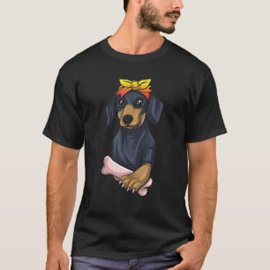 T-shirt Dachshund Cadeaux Pour Femmes Enfants Dixie Dachsh