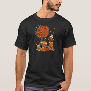 T-shirt Dachshund Chien Automne Automne Citrouille Camion 