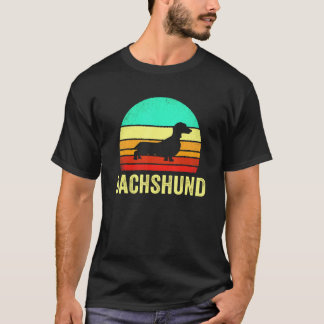T-shirt Dachshund Chien Coucher de soleil