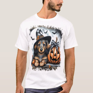 T-shirt Dachshund Chien Halloween