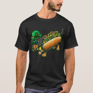 T-shirt Dachshund Chien Leprechau St Patrick Day Saint Pad