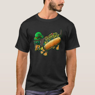 T-shirt Dachshund Chien Leprechau St Patrick Day Saint Pad
