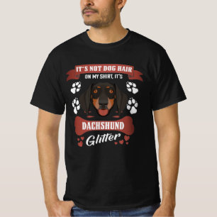 T-shirt Dachshund Chien Parties scintillant cheveux