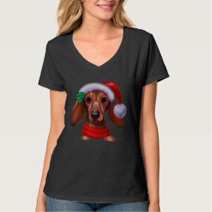 T-shirt Dachshund Chiweenie chien viennois chapeau de Père