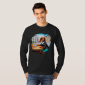 T-shirt Dachshund Chiweenie Wiener Dog Aristocrat Cafe Cof (Devant entier)