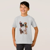T-shirt Dachshund Christmas Chien Maman Lover Noël Cadeau (Devant entier)