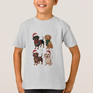 T-shirt Dachshund Christmas Chien Maman Lover Noël Cadeau