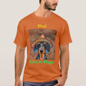 T-shirt Dachshund Cinco de Mayo (Devant)