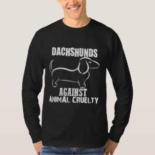 T-shirt Dachshund contre la cruauté envers les animaux