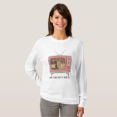 T-shirt Dachshund Custom Photo - Retro TV (Devant entier)