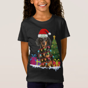 T-Shirt dachshund dackel wiener dog laide de noël moche
