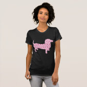 T-shirt Dachshund de sensibilisation au cancer du sein (Devant entier)