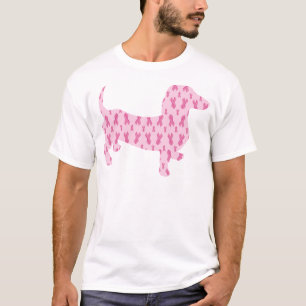 T-shirt Dachshund de sensibilisation au cancer du sein