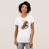 T-shirt Dachshund de ski nautique (Devant entier)