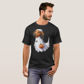 T-shirt Dachshund Dog Halloween Costume Party Ghost Weiner (Devant entier)