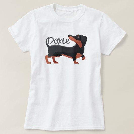 T-shirt Dachshund Dog Love (Design devant)