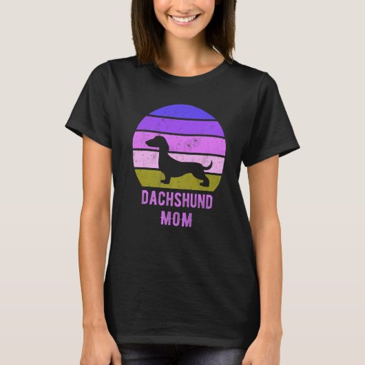 T-shirt Dachshund Dog Mom Mama Weiner Dog Owner (Devant)