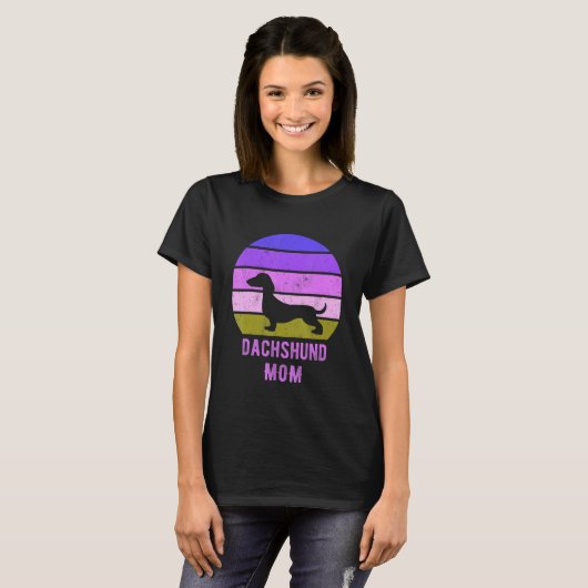 T-shirt Dachshund Dog Mom Mama Weiner Dog Owner 1 (Devant entier)