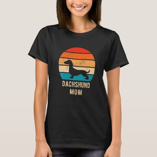 T-shirt Dachshund Dog Mom Mama Weiner Dog Pet Owner (Devant)