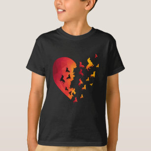 T-shirt Dachshund Dons Coeur Chien Pour Les Amateurs De Da
