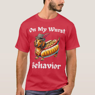 T-shirt Dachshund drôle de chien Oktoberfest sur mon compo