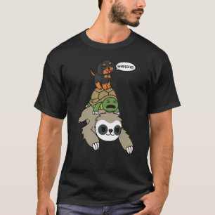 T-shirt Dachshund équitation Sloth Tortoise Dog