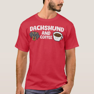 T-shirt Dachshund Et Café