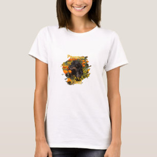 T-shirt Dachshund Fleur de vibrations