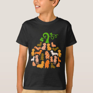 T-shirt Dachshund Forme Citrouille Carreaux Léopard Chien