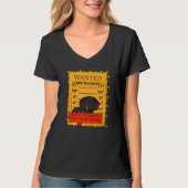 T-SHIRT DACHSHUND FUNNY WIENER CHIEN PET CUBE PROFIL LIT H (Devant)
