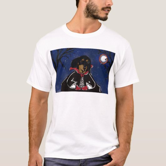 T-shirt Dachshund Halloween (Devant)