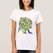 T-shirt Dachshund Hearts Garden Art (Devant)