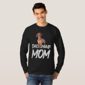 T-shirt Dachshund Idée Maman Pour Anniversaire Ou Noël (Devant entier)