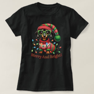 T-shirt Dachshund Joyeux et Lumineux