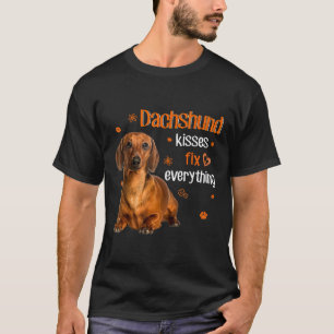 T-shirt Dachshund Kisses Réparez tout Dachshund Lover