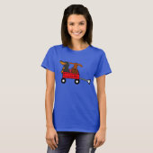 T-shirt Dachshund Little Red Wagon (Devant entier)